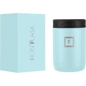 imageIRON FLASK Standard Can Cooler 12oz for Beer Soda Sparkling Water Drinks Insulated Stainless Steel Holder for Regular Cans  Baby Blue