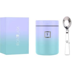 imageIRON FLASK Thermos for Hot Food ampamp Soup  16 Oz Insulated Food Jar with Foldable Spoon  Leak Proof Stainless Steel Storage Canteen Double Walled  16 Oz  Pearl16 Oz  Cotton Candy