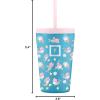 imageIRON FLASK 12oz Kids Tumblers with Lids ampamp Straws Cup Double Walled Vacuum Insulated Stainless Steel Cups for Hot ampamp Cold Drinks  NonSlip Splash ampamp Spill Proof  Magic MermaidsMagic Mermaids