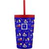 imageIRON FLASK 12oz Kids Tumblers with Lids ampamp Straws Cup Double Walled Vacuum Insulated Stainless Steel Cups for Hot ampamp Cold Drinks  NonSlip Splash ampamp Spill Proof  Magic MermaidsConstruction Zone