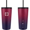 imageIRON FLASK Classic Tumbler 202 Lids Straw Flip Vacuum Insulated Stainless Steel Water Bottle Double Walled Drinking cup Thermos Travel Mug  Aura 32 OzDark Rainbow