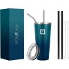 imageIRON FLASK Classic Tumbler 202 Lids Straw Flip Vacuum Insulated Stainless Steel Water Bottle Double Walled Drinking cup Thermos Travel Mug  Aura 32 OzDark Night