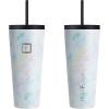 imageIRON FLASK Classic Tumbler 202 Lids Straw Flip Vacuum Insulated Stainless Steel Water Bottle Double Walled Drinking cup Thermos Travel Mug  Aura 32 OzPearl