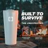 imageIRON FLASK Classic Tumbler 202 Lids Straw Flip Vacuum Insulated Stainless Steel Water Bottle Double Walled Drinking cup Thermos Travel Mug  Aura 32 OzElemental Gray