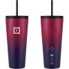 imageIRON FLASK Classic Tumbler 202 Lids Straw Flip Vacuum Insulated Stainless Steel Water Bottle Double Walled Drinking cup Thermos Travel Mug  Aura 32 OzDark Rainbow
