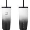 imageIRON FLASK Classic Tumbler 202 Lids Straw Flip Vacuum Insulated Stainless Steel Water Bottle Double Walled Drinking cup Thermos Travel Mug  Aura 32 OzDay  Night