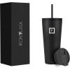 imageIRON FLASK Classic Tumbler 202 Lids Straw Flip Vacuum Insulated Stainless Steel Water Bottle Double Walled Drinking cup Thermos Travel Mug  Aura 32 OzMidnight Black
