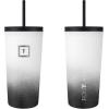 imageIRON FLASK Classic Tumbler 202 Lids Straw Flip Vacuum Insulated Stainless Steel Water Bottle Double Walled Drinking cup Thermos Travel Mug  Aura 32 OzDay  Night