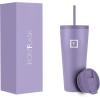 imageIRON FLASK Classic Tumbler 202 Lids Straw Flip Vacuum Insulated Stainless Steel Water Bottle Double Walled Drinking cup Thermos Travel Mug  Aura 32 OzLavender