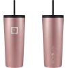 imageIRON FLASK Classic Tumbler 202 Lids Straw Flip Vacuum Insulated Stainless Steel Water Bottle Double Walled Drinking cup Thermos Travel Mug  Aura 32 OzRose Gold