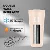 imageIRON FLASK Classic Tumbler 202 Lids Straw Flip Vacuum Insulated Stainless Steel Water Bottle Double Walled Drinking cup Thermos Travel Mug  Aura 32 OzSand