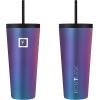 imageIRON FLASK Classic Tumbler 202 Lids Straw Flip Vacuum Insulated Stainless Steel Water Bottle Double Walled Drinking cup Thermos Travel Mug  Aura 32 OzAurora