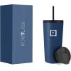 imageIRON FLASK Classic Tumbler 202 Lids Straw Flip Vacuum Insulated Stainless Steel Water Bottle Double Walled Drinking cup Thermos Travel Mug  Aura 32 OzTwilight Blue
