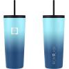 imageIRON FLASK Classic Tumbler 202 Lids Straw Flip Vacuum Insulated Stainless Steel Water Bottle Double Walled Drinking cup Thermos Travel Mug  Aura 32 OzBlue Waves