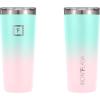 imageIRON FLASK Classic Tumbler 202 Lids Straw Flip Vacuum Insulated Stainless Steel Water Bottle Double Walled Drinking cup Thermos Travel Mug  Aura 32 OzBubble Gum