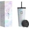 imageIRON FLASK Classic Tumbler 202 Lids Straw Flip Vacuum Insulated Stainless Steel Water Bottle Double Walled Drinking cup Thermos Travel Mug  Aura 32 OzPearl
