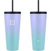 imageIRON FLASK Classic Tumbler 202 Lids Straw Flip Vacuum Insulated Stainless Steel Water Bottle Double Walled Drinking cup Thermos Travel Mug  Aura 32 OzCotton Candy