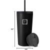 imageIRON FLASK Classic Tumbler 202 Lids Straw Flip Vacuum Insulated Stainless Steel Water Bottle Double Walled Drinking cup Thermos Travel Mug  Aura 32 OzMidnight Black