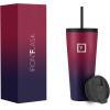 imageIRON FLASK Classic Tumbler 202 Lids Straw Flip Vacuum Insulated Stainless Steel Water Bottle Double Walled Drinking cup Thermos Travel Mug  Aura 32 OzDark Rainbow