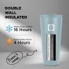 imageIRON FLASK Classic Tumbler 202 Lids Straw Flip Vacuum Insulated Stainless Steel Water Bottle Double Walled Drinking cup Thermos Travel Mug  Aura 32 OzElemental Gray