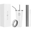 imageIRON FLASK Classic Tumbler 202 Lids Straw Flip Vacuum Insulated Stainless Steel Water Bottle Double Walled Drinking cup Thermos Travel Mug  Aura 32 OzWinter White