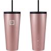 imageIRON FLASK Classic Tumbler 202 Lids Straw Flip Vacuum Insulated Stainless Steel Water Bottle Double Walled Drinking cup Thermos Travel Mug  Aura 32 OzRose Gold