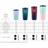 imageIRON FLASK Classic Tumbler 202 Lids Straw Flip Vacuum Insulated Stainless Steel Water Bottle Double Walled Drinking cup Thermos Travel Mug  Aura 32 OzDark Rainbow