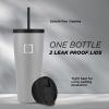 imageIRON FLASK Classic Tumbler 202 Lids Straw Flip Vacuum Insulated Stainless Steel Water Bottle Double Walled Drinking cup Thermos Travel Mug  Aura 32 OzGraphite Slate