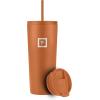 imageIRON FLASK Classic Tumbler 202 Lids Straw Flip Vacuum Insulated Stainless Steel Water Bottle Double Walled Drinking cup Thermos Travel Mug  Aura 32 OzClementine