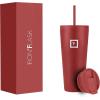 imageIRON FLASK Classic Tumbler 202 Lids Straw Flip Vacuum Insulated Stainless Steel Water Bottle Double Walled Drinking cup Thermos Travel Mug  Aura 32 OzRusty Red
