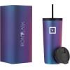 imageIRON FLASK Classic Tumbler 202 Lids Straw Flip Vacuum Insulated Stainless Steel Water Bottle Double Walled Drinking cup Thermos Travel Mug  Aura 32 OzAurora