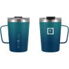 imageIRON FLASK Grip Novelty Coffee Mug  Leak Proof Vacuum Insulated Stainless Steel Bottle Double Walled Thermo Travel Hot Cold Water Metal Canteen  Rose Gold 12 Oz  Classic BottomDark Night