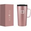 imageIRON FLASK Grip Novelty Coffee Mug  Leak Proof Vacuum Insulated Stainless Steel Bottle Double Walled Thermo Travel Hot Cold Water Metal Canteen  Rose Gold 12 Oz  Classic BottomRose Gold