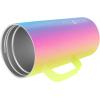 imageIRON FLASK Grip Novelty Coffee Mug  Leak Proof Vacuum Insulated Stainless Steel Bottle Double Walled Thermo Travel Hot Cold Water Metal Canteen  Rose Gold 12 Oz  Classic BottomRainbow