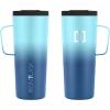 imageIRON FLASK Grip Novelty Coffee Mug  Leak Proof Vacuum Insulated Stainless Steel Bottle Double Walled Thermo Travel Hot Cold Water Metal Canteen  Rose Gold 12 Oz  Classic BottomBlue Waves