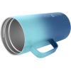 imageIRON FLASK Grip Novelty Coffee Mug  Leak Proof Vacuum Insulated Stainless Steel Bottle Double Walled Thermo Travel Hot Cold Water Metal Canteen  Rose Gold 12 Oz  Classic BottomBlue Waves