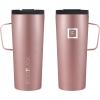 imageIRON FLASK Grip Novelty Coffee Mug  Leak Proof Vacuum Insulated Stainless Steel Bottle Double Walled Thermo Travel Hot Cold Water Metal Canteen  Rose Gold 12 Oz  Classic BottomRose Gold