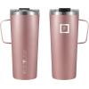 imageIRON FLASK Grip Novelty Coffee Mug  Leak Proof Vacuum Insulated Stainless Steel Bottle Double Walled Thermo Travel Hot Cold Water Metal Canteen  Rose Gold 12 Oz  Classic BottomRose Gold