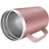 imageIRON FLASK Grip Novelty Coffee Mug  Leak Proof Vacuum Insulated Stainless Steel Bottle Double Walled Thermo Travel Hot Cold Water Metal Canteen  Rose Gold 12 Oz  Classic BottomRose Gold