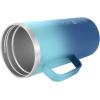 imageIRON FLASK Grip Novelty Coffee Mug  Leak Proof Vacuum Insulated Stainless Steel Bottle Double Walled Thermo Travel Hot Cold Water Metal Canteen  Rose Gold 12 Oz  Classic BottomBlue Waves