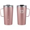 imageIRON FLASK Grip Novelty Coffee Mug  Leak Proof Vacuum Insulated Stainless Steel Bottle Double Walled Thermo Travel Hot Cold Water Metal Canteen  Rose Gold 12 Oz  Classic BottomRose Gold