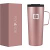 imageIRON FLASK Grip Novelty Coffee Mug  Leak Proof Vacuum Insulated Stainless Steel Bottle Double Walled Thermo Travel Hot Cold Water Metal Canteen  Rose Gold 12 Oz  Classic BottomRose Gold