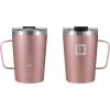 imageIRON FLASK Grip Novelty Coffee Mug  Leak Proof Vacuum Insulated Stainless Steel Bottle Double Walled Thermo Travel Hot Cold Water Metal Canteen  Rose Gold 12 Oz  Classic BottomRose Gold