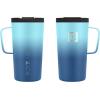 imageIRON FLASK Grip Novelty Coffee Mug  Leak Proof Vacuum Insulated Stainless Steel Bottle Double Walled Thermo Travel Hot Cold Water Metal Canteen  Rose Gold 12 Oz  Classic BottomBlue Waves