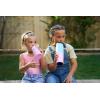 imageIRON FLASK Kids Water Bottle  Straw Lid 20 Name Stickers Vacuum Insulated Stainless Steel Double Walled Tumbler Travel Cup Thermos Mug  Rainbow Hearts 10 OzDino Mates
