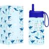 imageIRON FLASK Kids Water Bottle  Straw Lid 20 Name Stickers Vacuum Insulated Stainless Steel Double Walled Tumbler Travel Cup Thermos Mug  Rainbow Hearts 10 OzIron Shark