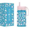 imageIRON FLASK Kids Water Bottle  Straw Lid 20 Name Stickers Vacuum Insulated Stainless Steel Double Walled Tumbler Travel Cup Thermos Mug  Rainbow Hearts 10 OzMagic Mermaids