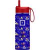 imageIRON FLASK Kids Water Bottle  Straw Lid 20 Name Stickers Vacuum Insulated Stainless Steel Double Walled Tumbler Travel Cup Thermos Mug  Rainbow Hearts 10 OzConstruction Zone