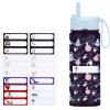 imageIRON FLASK Kids Water Bottle  Straw Lid 20 Name Stickers Vacuum Insulated Stainless Steel Double Walled Tumbler Travel Cup Thermos Mug  Rainbow Hearts 10 OzSpace Heroes