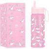imageIRON FLASK Kids Water Bottle  Straw Lid 20 Name Stickers Vacuum Insulated Stainless Steel Double Walled Tumbler Travel Cup Thermos Mug  Rainbow Hearts 10 OzStardust Unicorns